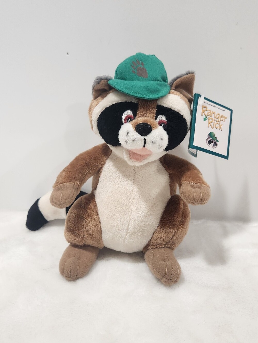 Ranger Rick Raccoon Vintage 1994 National Wildlife Federation Plush Stuffie NWT